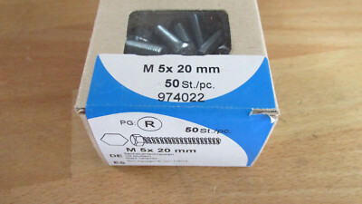 1 Paket Maschinenschrauben 5x20mm Sechskantschrauben inkl. mutter / Kreg M2