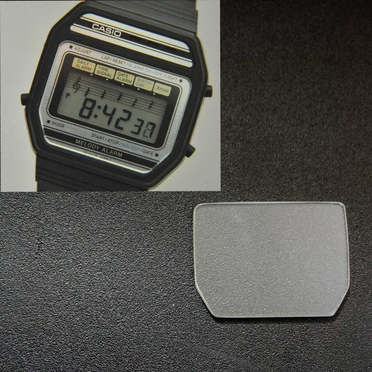 CASIO 407M-52 Melody Alarm Digital Crystal NOS Watch Glass | eBay