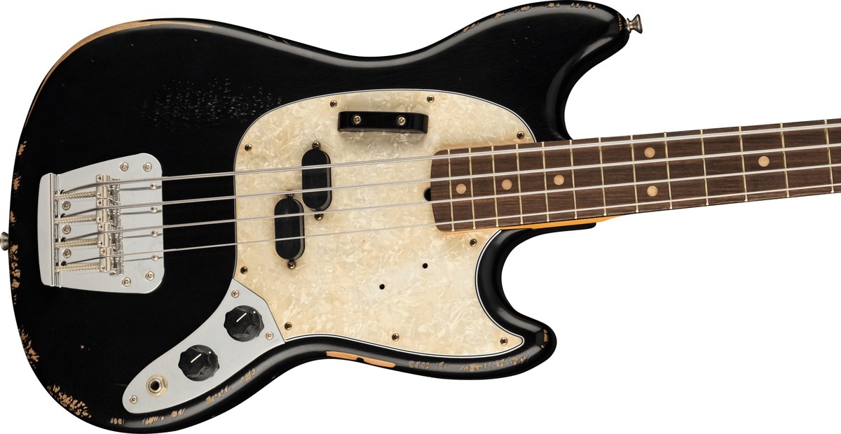 Fender JMJ Road Worn Mustang Bass Black | eBay