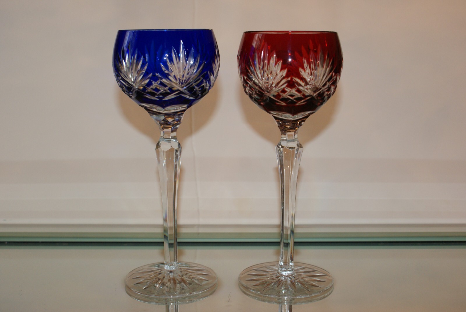 Set of Two (2) Ajka Caroline Hock White Wine Glasses eBay