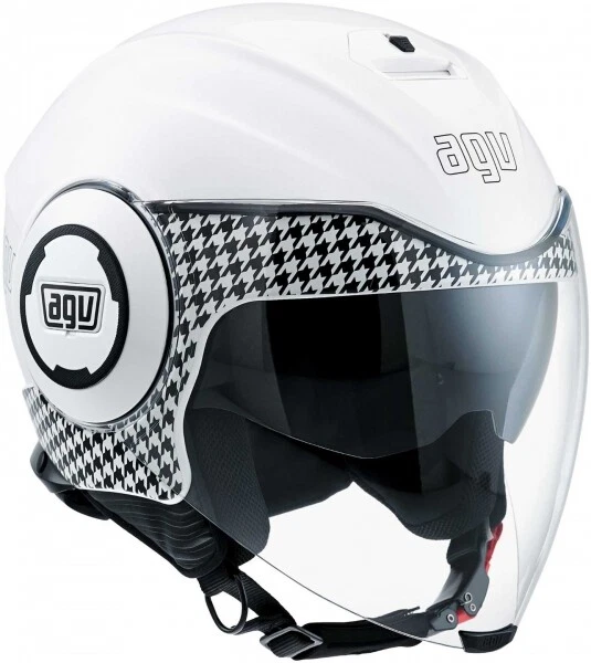 Helmet Jet AGV Fluid Dresscode Double Visor White Black Size L eBay