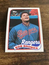 1989 Topps #754 Bob Brower Rangers C6470*