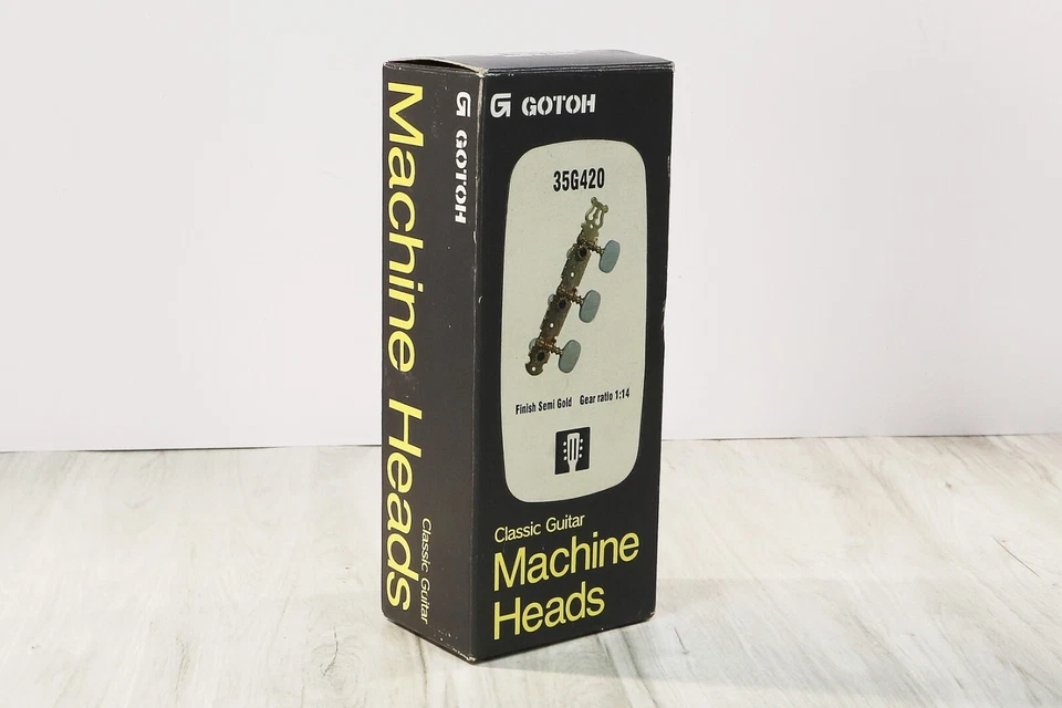 GOTOH 35G420 Clés Réglage 6 Mécaniques Dorée  Classique État NEUF - Photo 3/4