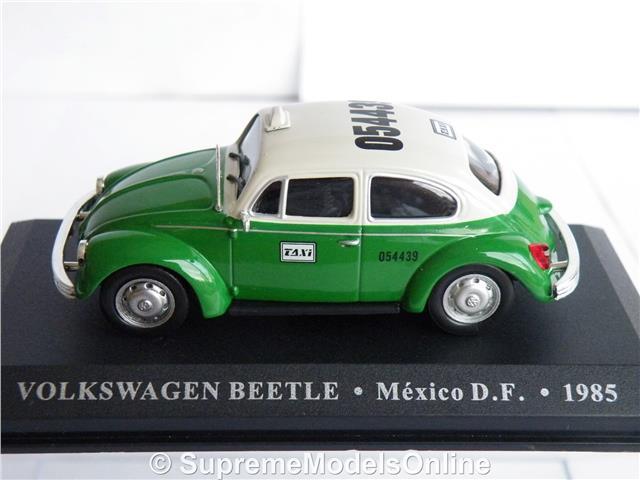 ミニカー VOLKSWAGEN VOLKSWAGEN VW BEETLE MEXICO TAXI CAR 1985 1/43RD GREEN COLOUR