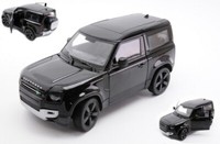 Welly 1/24 Land Rover Defender 2020 Schwarz Modellbau Statisches Modell Diecast