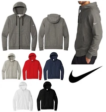 MENS NIKE STREET STYLE, MID-WEIGHT FLEECE, FULL ZIP HOODIE, FRONT POCKETS XS-4XL