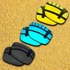 3 Pairs Polarized Lenses Replacement for-Vonzipper Elmore-Black Blue 24K Gold