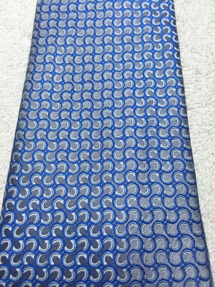 APT 9 CORBATA HOMBRE AZUL Y GRIS 3,5 X 59 NUEVA SIN ETIQUETAS Foto 3 de 4