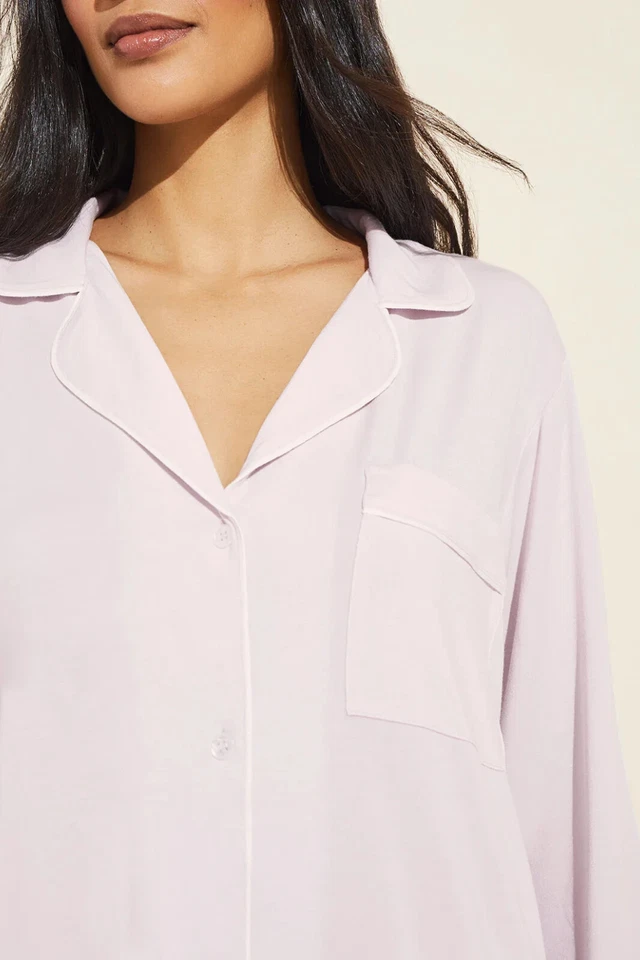 NWT Anthropologie Eberjey Women's Gisele Long Sleeve & Pants Pajama Set Med. - Image 3 of 3