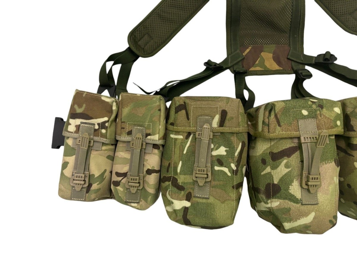 British Army MTP PLCE Webbing Set with DPM Yoke, Belt and Pouches