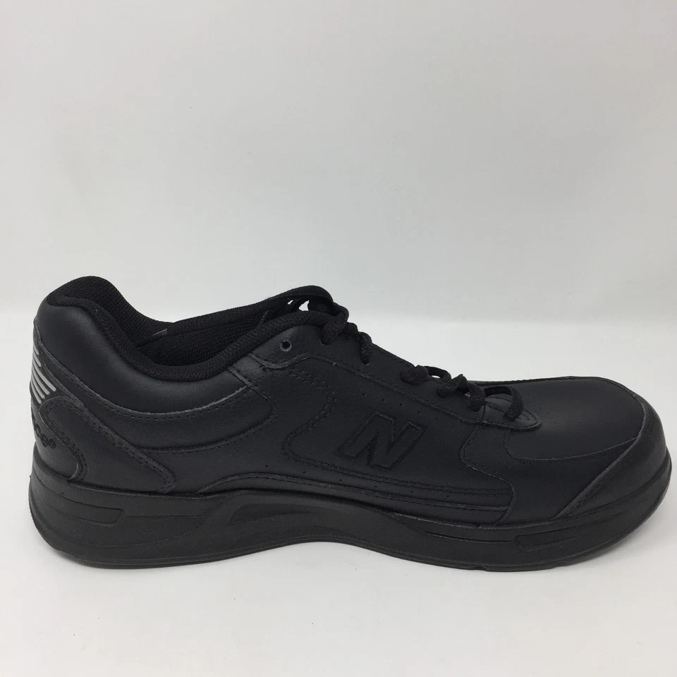 New Balance Black Leather Shoes Sz 10B Lace Up Walking Sneakers Abzorb WW576BK - Image 4 of 4