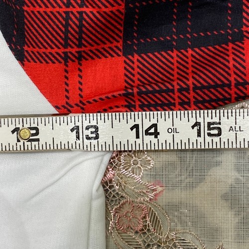 Red Truck Girls Pajamas S, M Buffalo Plaid Red/Black Ruffle Country Christmas - Picture 15 of 38