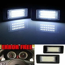 2Pcs 24 LED Error Free License Plate Light For BMW E90 E92 E93 F30 F32 E60 M3 X5