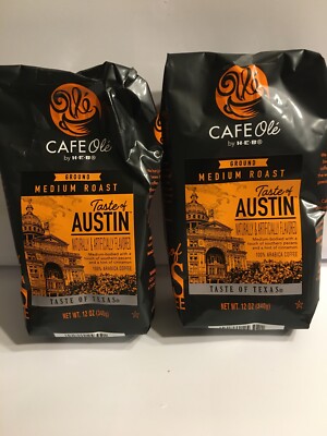 3 HEB Cafe Ole Taste Of Austin Ground Coffee (Pack of 3) 12 Oz Ea Bag