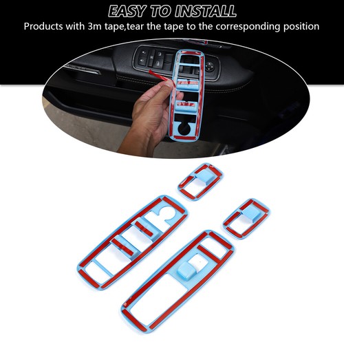 Inner Window Button Cover Trim for Dodge RAM 1500 10-17/Charger Durango 2011+ - Picture 7 of 10