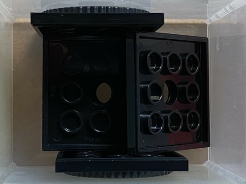 LEGO Parts - Black Turntable 4 x 4 Square Base - No 61485 - QTY 5
