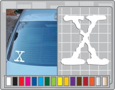 X-FILES X LOGO cut vinyl decal Car Truck Window Sticker Mulder & Scully