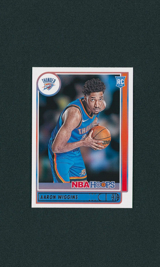 2021-22 Panini Hoops Aaron Wiggins RC ROOKIE CARD #247 Oklahoma City Thunder