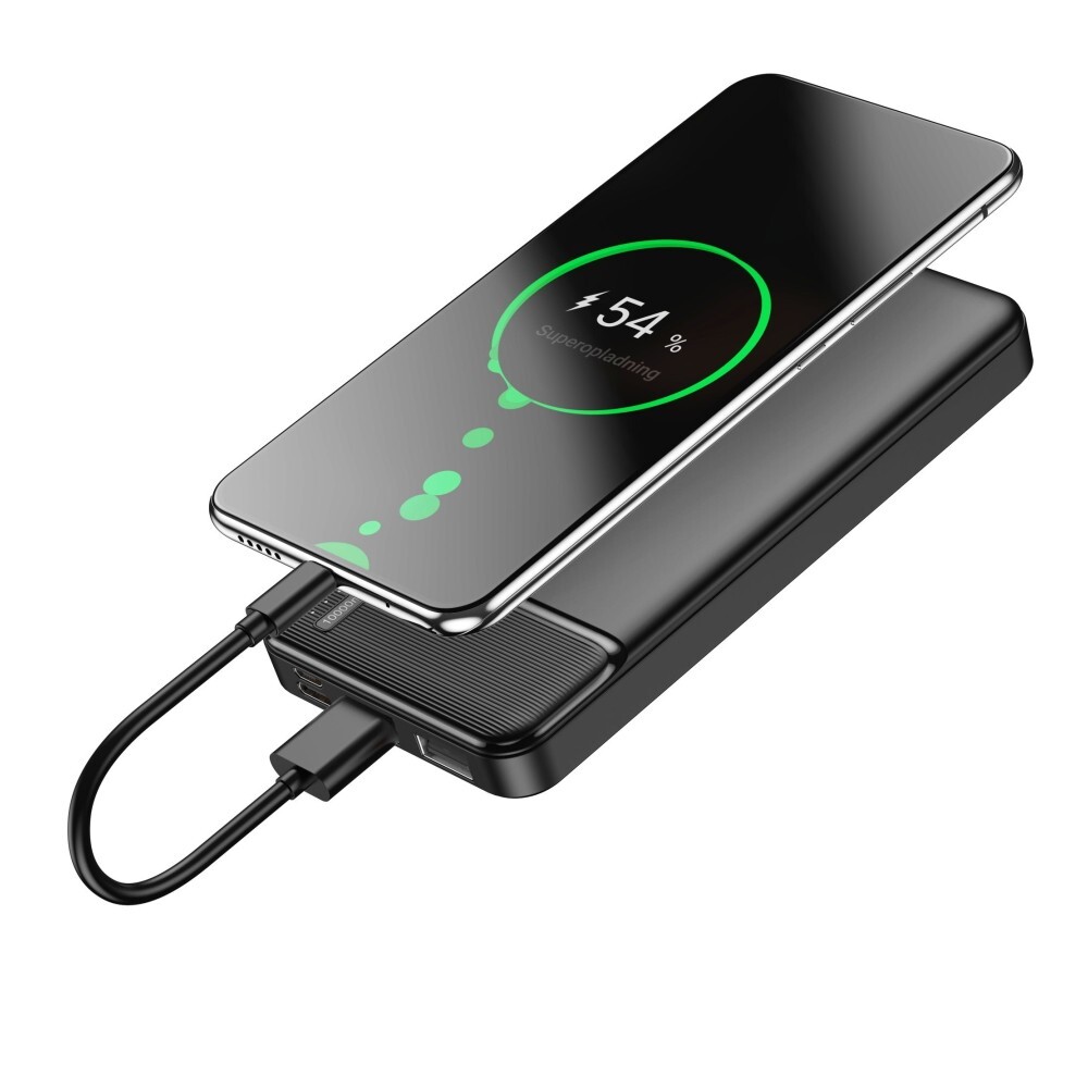 Batterie externe Maxlife MXPB-01 noire idéale en voyage et rando