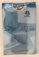 NIP Silkies Ultra Control Top Panty Hose 030301 Size Large Nude Made in the USA