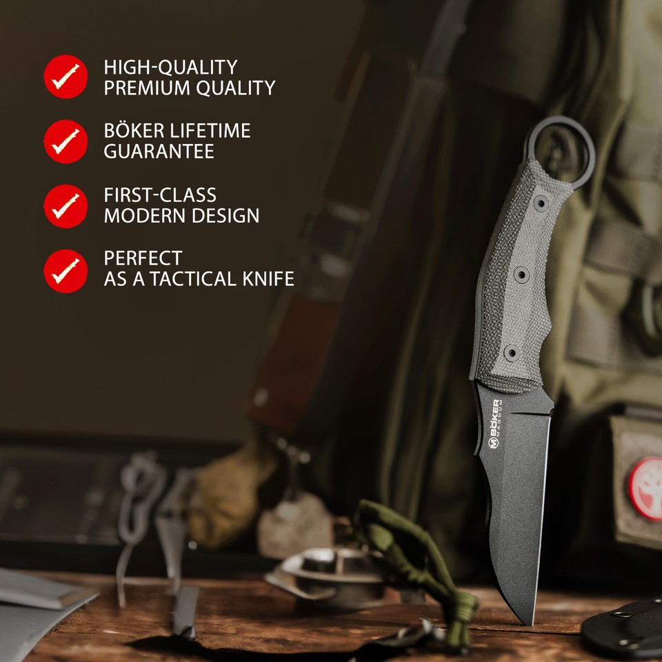 BOKER MAGNUM® Straight Karambit Fixed Knife 3.82