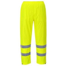 H441YERS Portwest Hi-Vis Rain Pants Yellow Small NEW