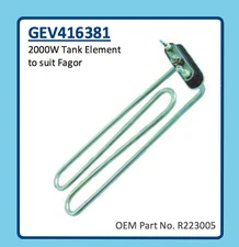 FAGOR DISHWASHER  TANK ELEMENT 2000W GEV416381 R223005 LVR 14 LVR20 MME705