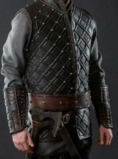 Medieval leather brigandine men larp  sca leather body armor fantasy viking-jdh