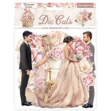 Stamperia Romance Forever Journaling Assorted Die Cuts Wedding Embellishments