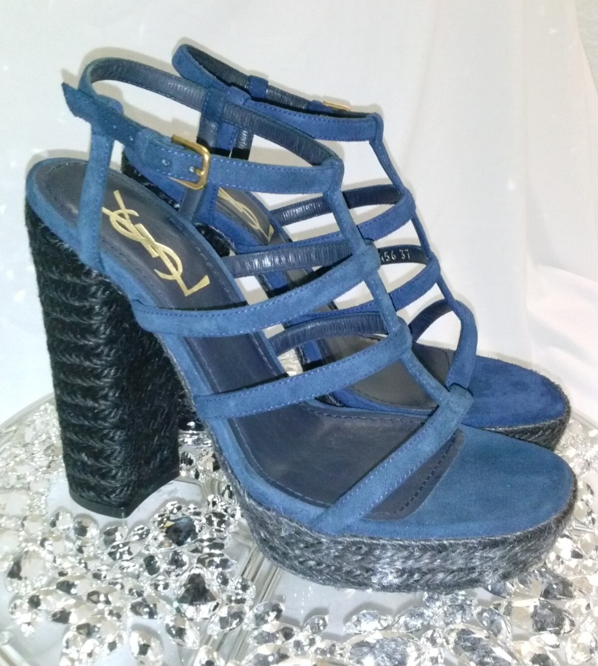 SANDALI RESORT ""POPPY"" NUOVI CON SCATOLA YSL YVES SAINT LAURENT TAGLIA 37 (7US)