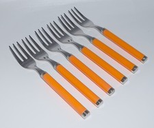Villeroy & Boch Play Apricot  6 Kuchengabeln Besteck L. : 15,7 cm