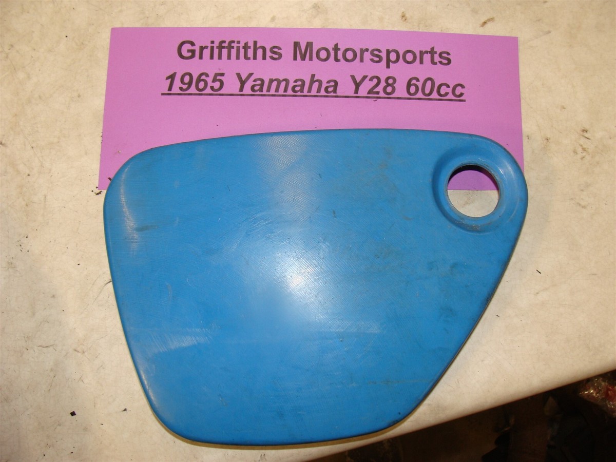 1965 64 63 Yamaha Y28 60cc blue side panel cover body oem l left