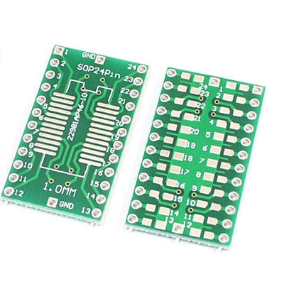20pcs new SOP24 1mm to DIP24 24Pin 2.54mm PCB Adapter Converter Board