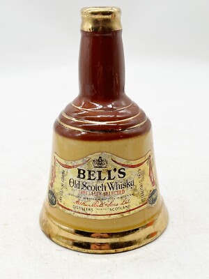 VINTAGE LEERE WADE WHISKY GLOCKE DEKANTER FLASCHE GLOCKEN OLD SCOTCH WHISKY