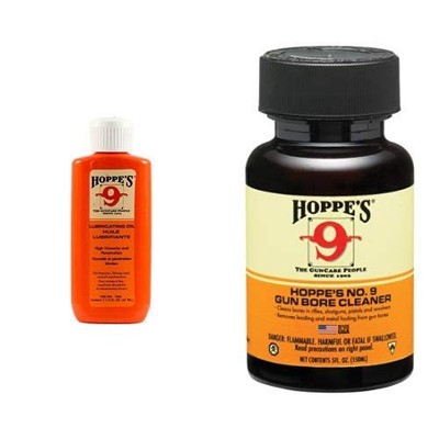 Hoppe's No. 9 Lubricating Oil, 2-1/4 oz. Bottle 9 Gun Bore Cleaner, 5... 