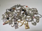 Costume Jewelry Lot Vintage Earrings Bracelets Necklaces Rings Watches Stoppers