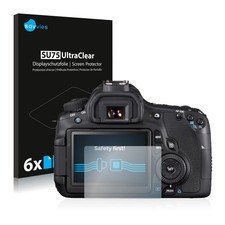 6 Pack Screen Protector for Canon EOS 650D Protective Film Clear Protection