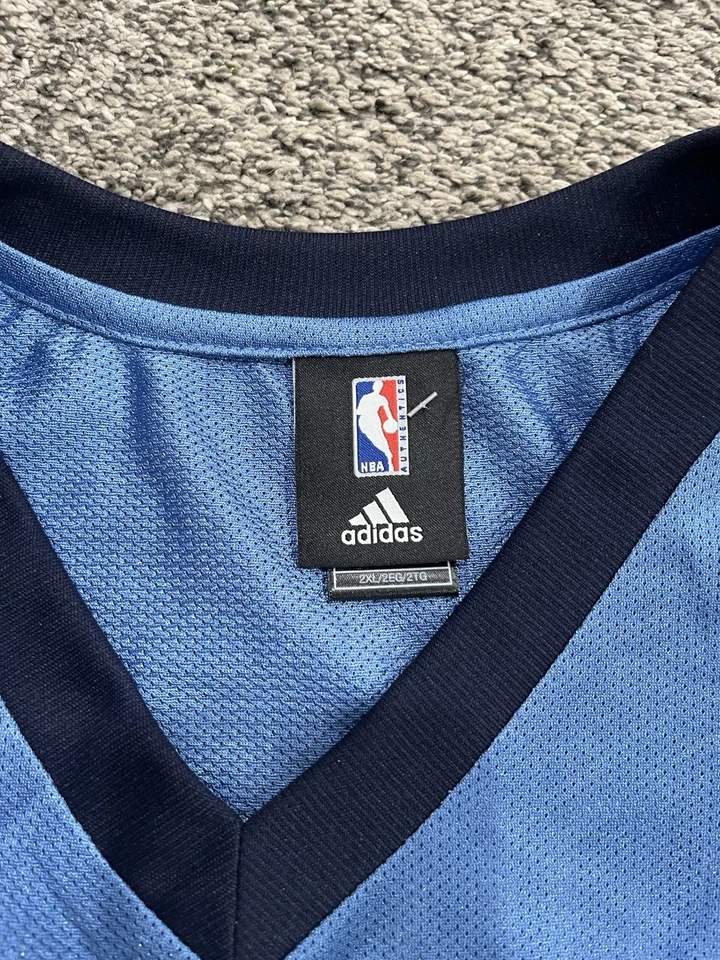 Vintage Utah Jazz Jersey Mens 2XL Blue Carlos Boozer #5 NBA Adidas - Image 2 of 4