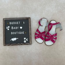 SALTWATER Bright Pink Sandals Size 5 Kids EUC