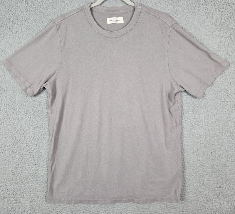 Imogene + Willie Vintage-Inspired Cotton T-Shirt Unisex Size XL Slim Taupe Gray