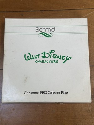 Schmid Walt Disney 1982 Christmas Collector Plate w/ Box and COA!