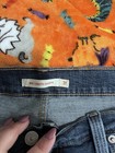 Levi's Women's Mid-Length denim Shorts, Size 31, Dark Wash w/ fray distressed  — photo 4