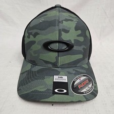 Oakley Tincan Hat Baseball Cap Camo with Black Mesh Large/XLarge