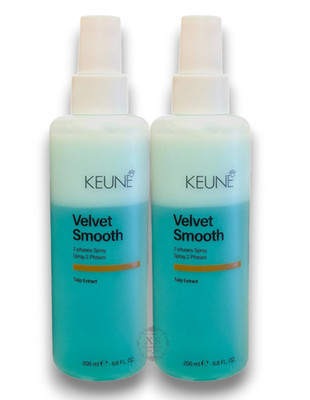 Keune Velvet Smooth 2-Phases Spray 6.8 oz / 200 m NEW  LOT OF 2