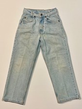 Vintage Levi s 580 Orange Tab Kids Jeans Baggy Fit Straight Leg Size 9 Slim 90's