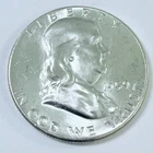 1959 P Silver Franklin Half Dollar 90% UNCIRCULATED COIN FROM SET #7550