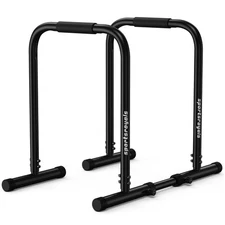Adjustable Dip Bar Station, Heavy Duty Parallette & Parallel Bars, 400LBS Sta...