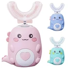 Children U-shaped Electric Toothbrush 360 Degrees Smart Cartoon Kids Silicone