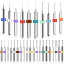 Shank Tungsten Carbide Micro Drill Bits Set, Tungsten Steel PCB Print Circuit...