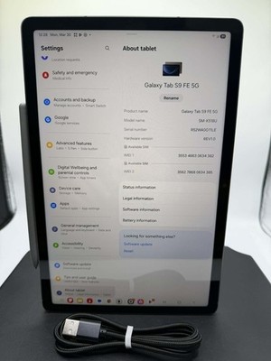 Samsung Galexy Tab S9 FE 5g 128GB W/ Pen SPB-MS 361449